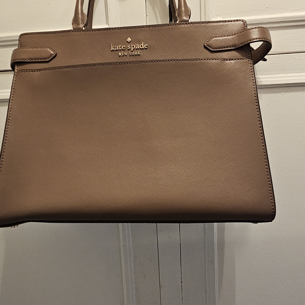 Kate Spade Taupe Satchel Bag